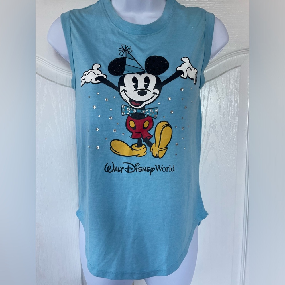 Walt Disney World Mickey Celebration Rhinestone Tank - Size XS Adult